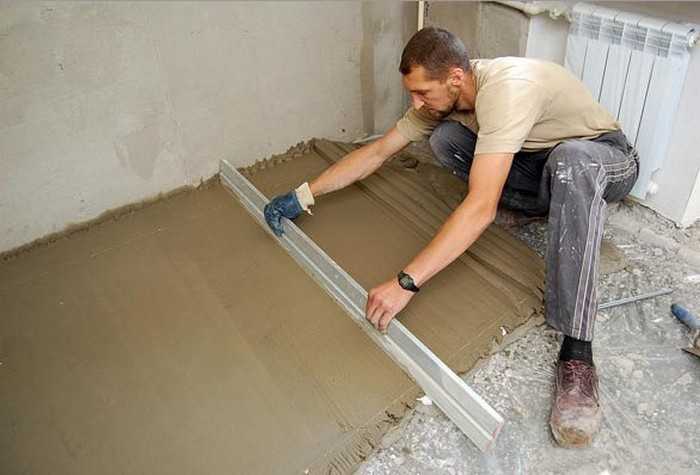 Как выровнять бетонный пол — чем лучше выровнять пол, пошаговый процесс выравнивания