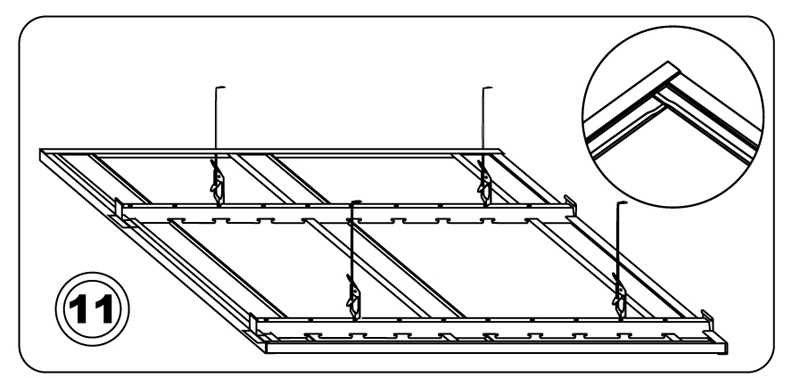 Алюминиевые потолки: конструкция и особенности, разметка, монтаж каркаса и сборка