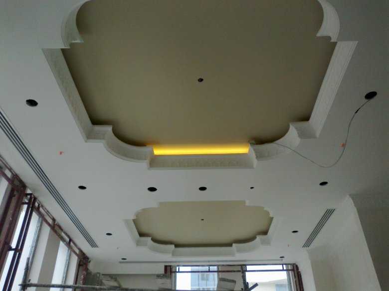 Многоуровневый потолок из гипсокартона с подсветкой (48 фото): разноуровневые потолочные покрытия
