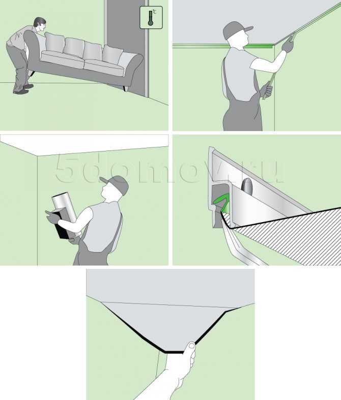 Как разобрать и снять подвесной реечный потолок в ванной своими руками