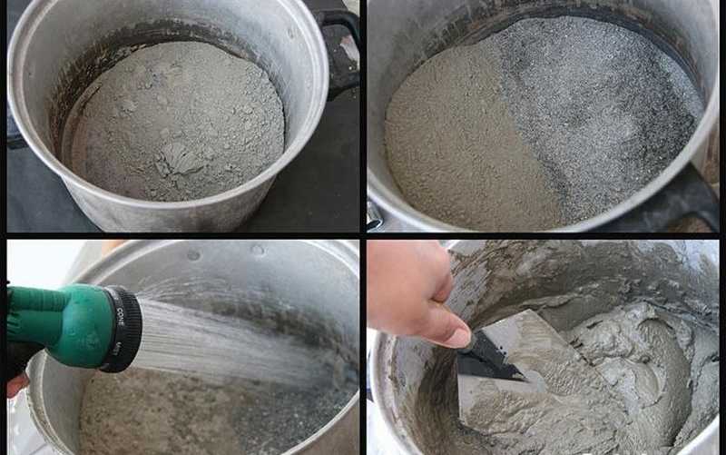 Как правильно замесить цементный раствор