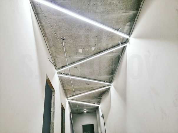 Технология монтажа светящегося натяжного потолка со светодиодами