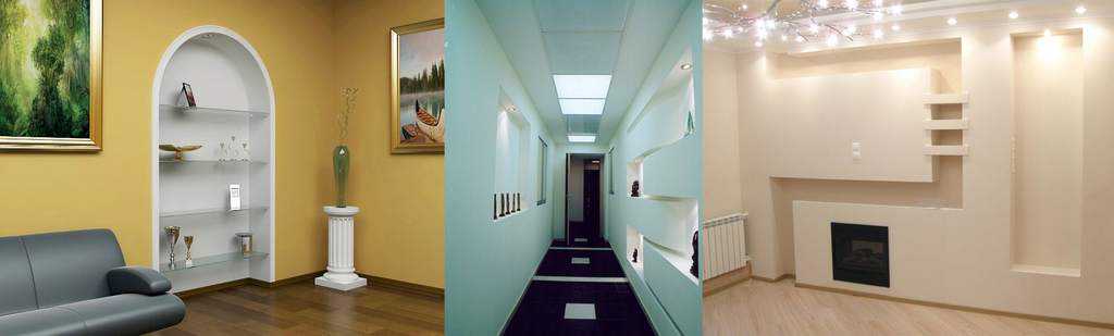 Дизайн стен из гипсокартона (48 фото): гкл в интерьере гостиной и спальни, идеи декора квартиры с колоннами, отделка под кирпич и другие варианты