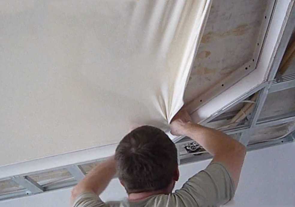 Как снять натяжной потолок своими руками, демонтаж на фото и видео
