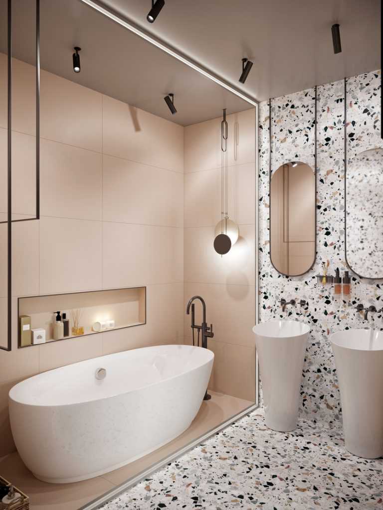 Модная плитка для ванной: 140 фото модных современных решений дизайна 2021 года