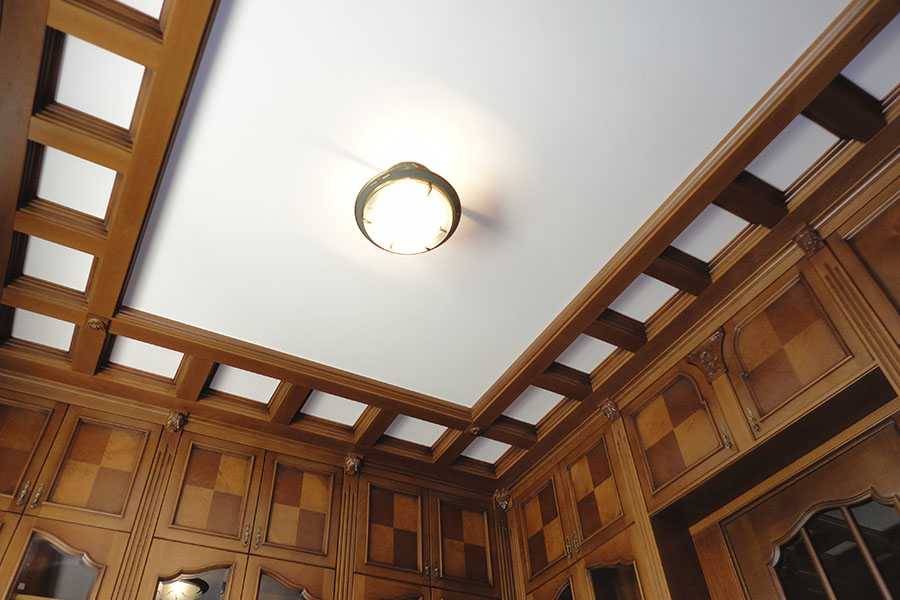 Кессонный потолок своими руками: из дерева, полиуретана, гипсокартона
