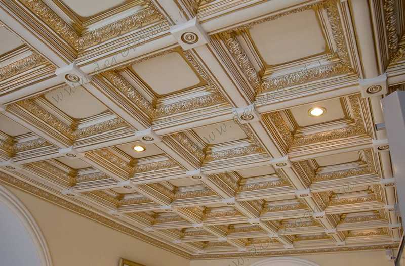 Кессонный потолок  – способы и виды монтажа своими руками