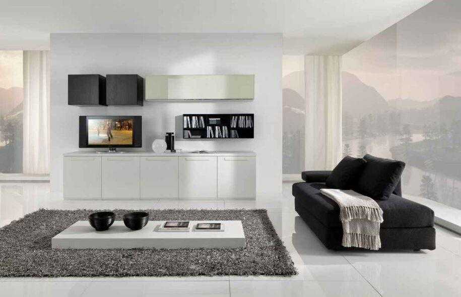 Современные стенки в гостиную: корпусная, угловая, модульная, встроенная (советы по выбору идеального варианта)