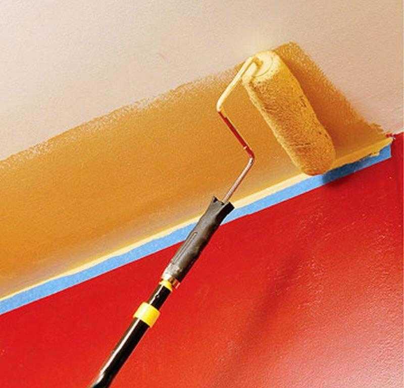 Каким валиком красить потолок водоэмульсионной краской