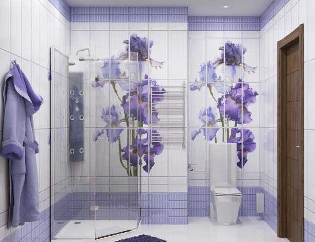 Дизайн ванных комнат отделанных пластиковыми панелями