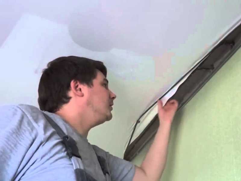 Как отремонтировать натяжной потолок самостоятельно
