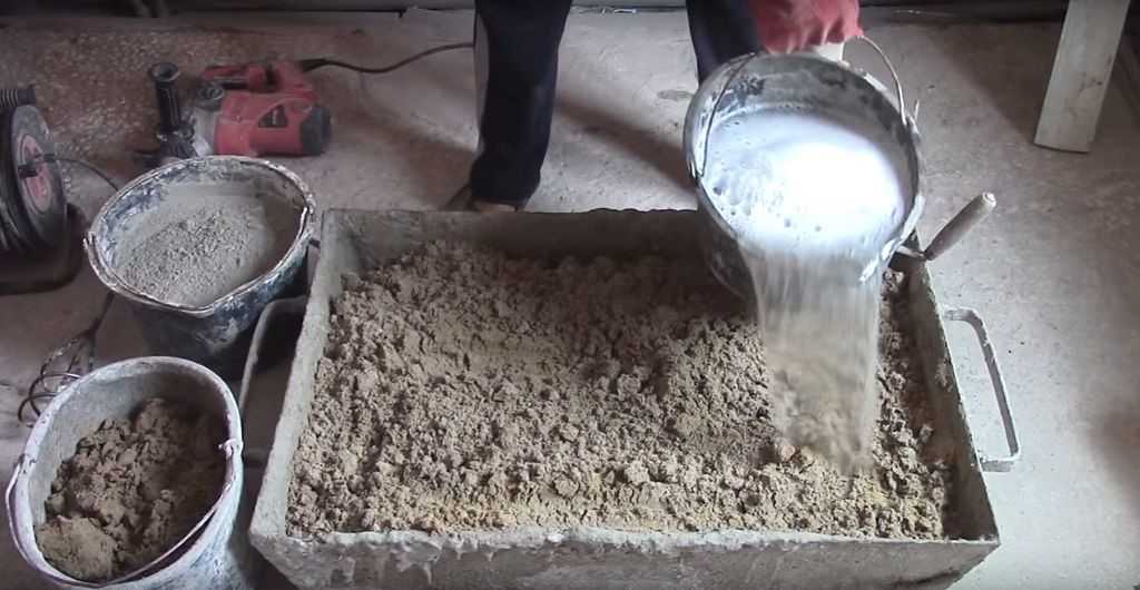 Цементный раствор: пропорции и как правильно разводить с песком