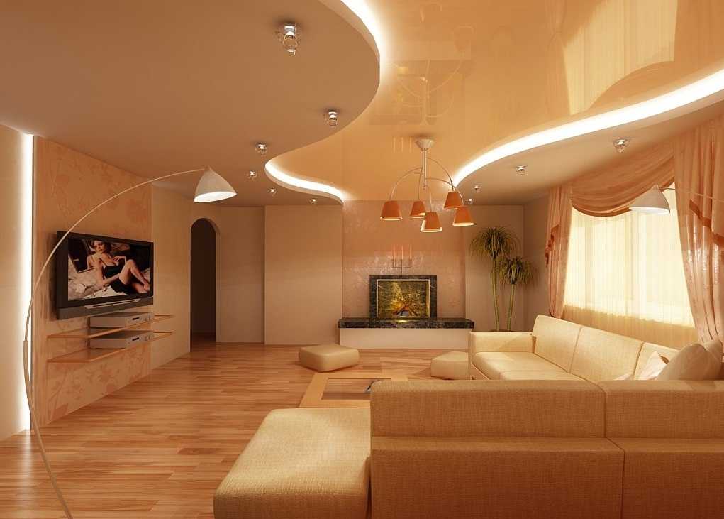 Многоуровневый потолок из гипсокартона с подсветкой (66 фото): дизайн разноуровневых конструкций, трехуровневые подвесные варианты