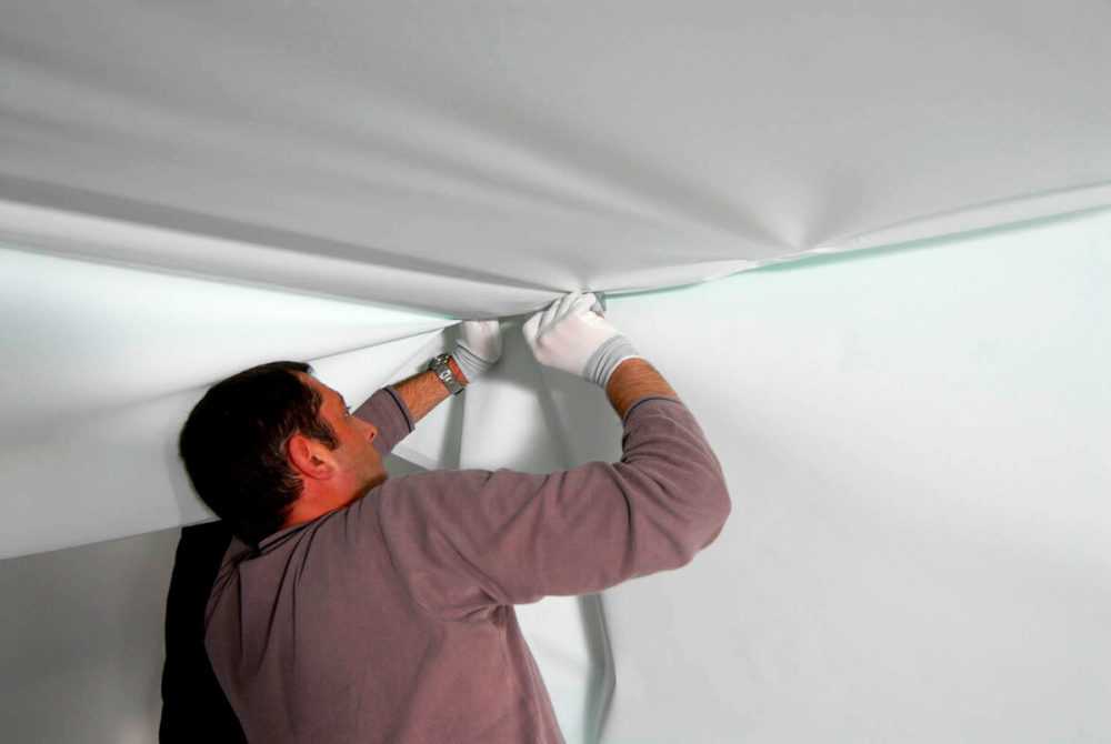 Провис натяжной потолок в квартире: ремонт глянцевого и монтаж, замена и перетяжка