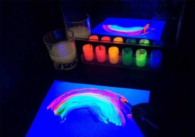 Как сделать светящуюся краску которая светится в темноте в домашних условиях