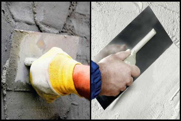 Цементная штукатурка своими руками для внутренних работ, как приготовить цементно песчаную смесь для нанесения на внутренние и наружные стены, состав и пропорции